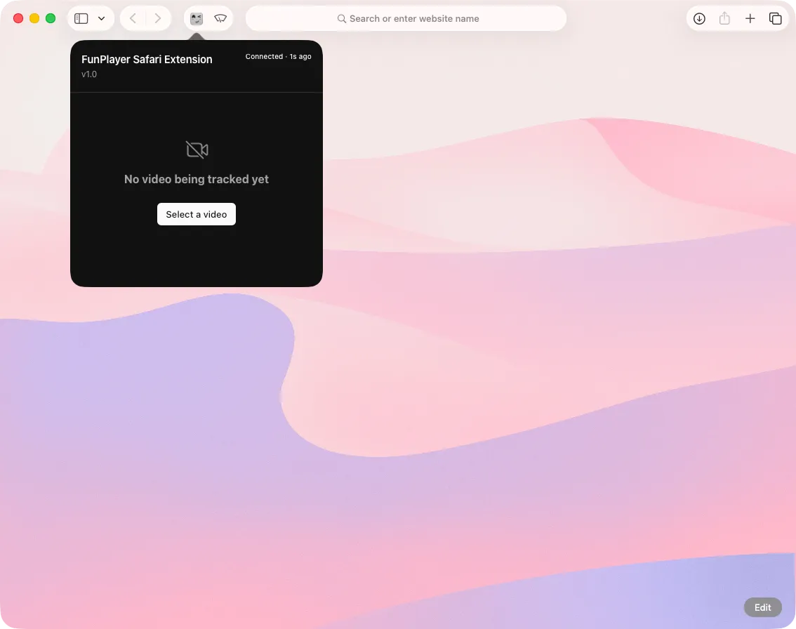 safari extension popup
