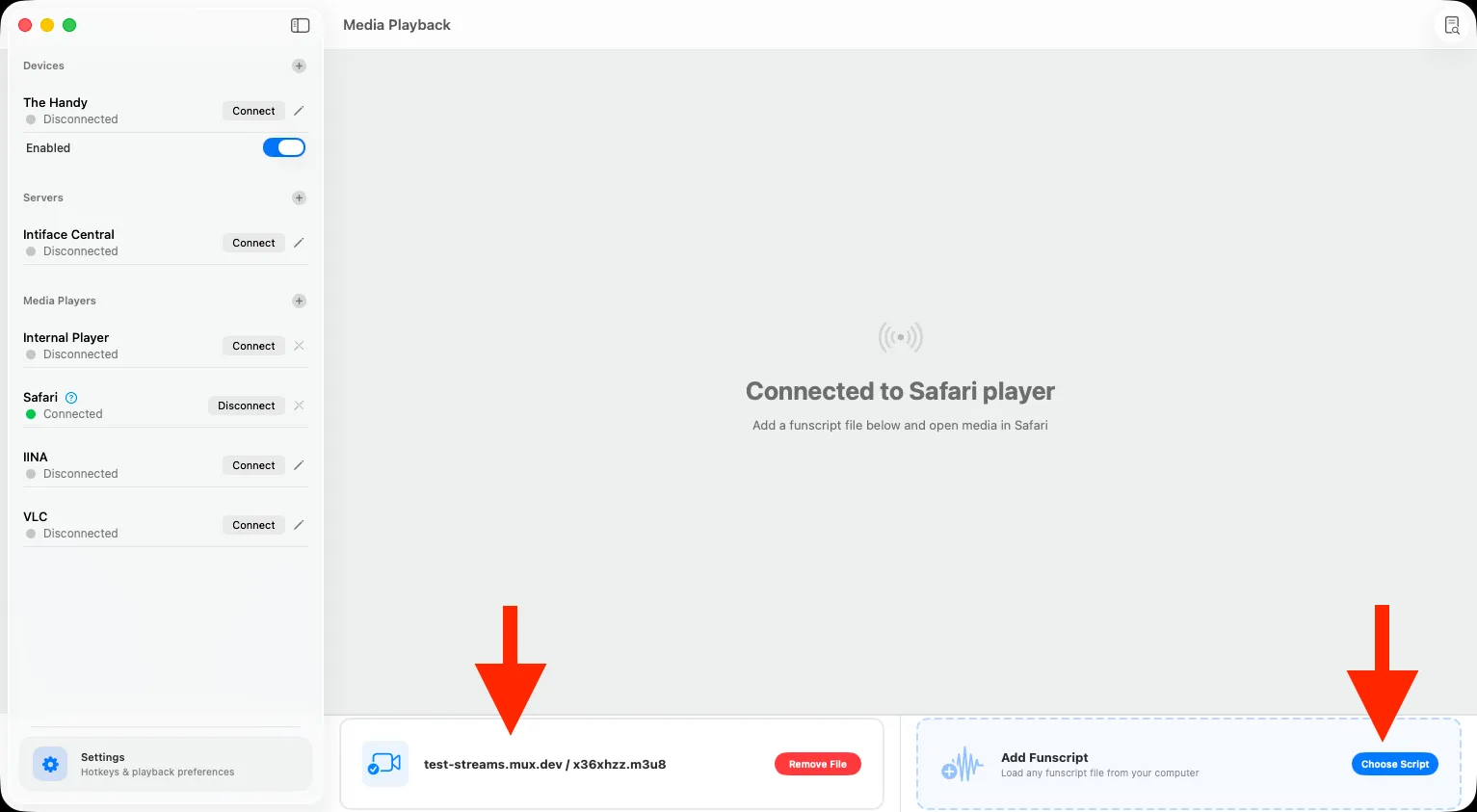 safari extension video displayed in app